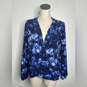 Vince Camuto Floral Wrap Blouse